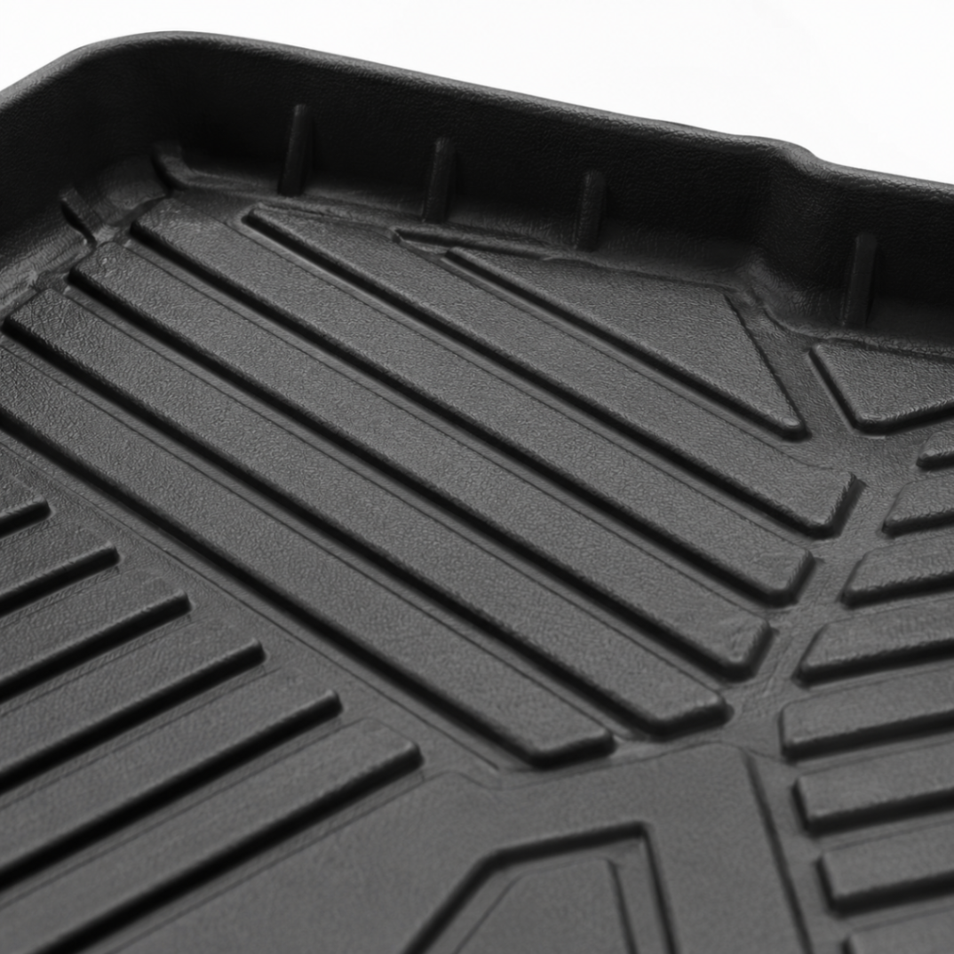 Close na textura e acabamento do tapete 3D TopCar